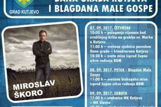 Koncert Škore i bogat program povodom proslave Dana Grada Kutjeva i blagdana Male Gospe