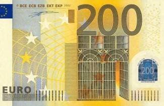 Banka zaprimila krivotvorenu novčanicu od 200 eura