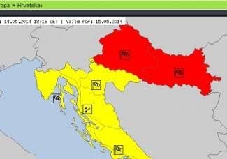 Crveno upozorenje: Očekuje nas obilna kiša uz snažne udare vjetra