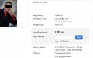 Prodaje muža na aukciji, trenutačna cijena 650 kn