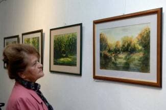 Izložene slike krajolika Slavonije i Like autora Zvonka Petanovića