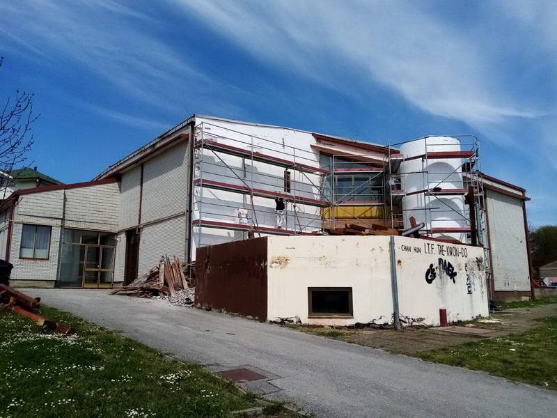 SB Online | Započeli radovi na obnovi Mjesnog doma u Brodskom Vinogorju