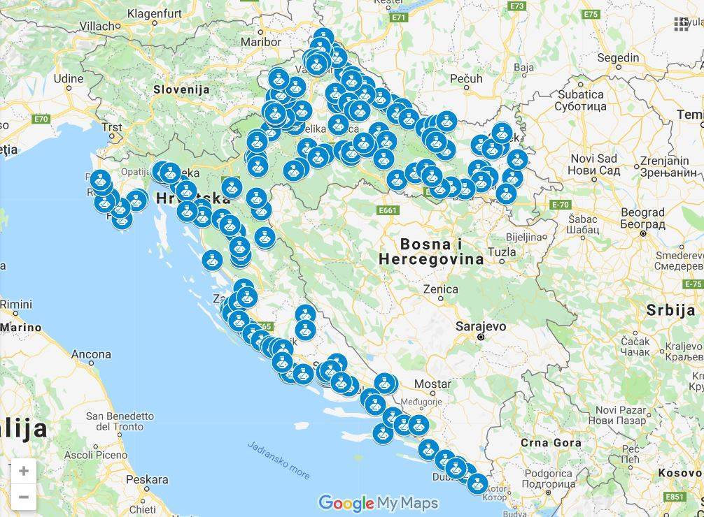 SB Online | Pogledajte kartu na kojim vas sve mjestima u Hrvatskoj vrebaju kamere radara!