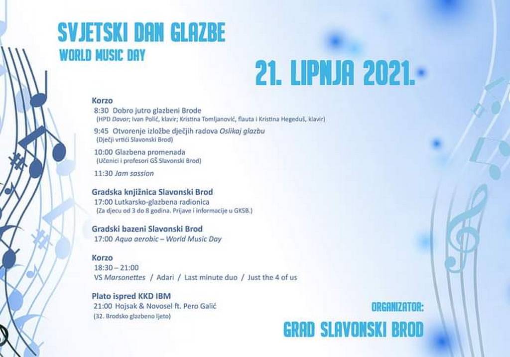 SB Online | Obilježavanje Svjetskog dana glazbe u Slavonskom Brodu