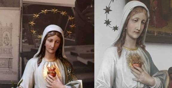 SB Online | SIKIREVCI: Obnovljen kip Srca Marijina