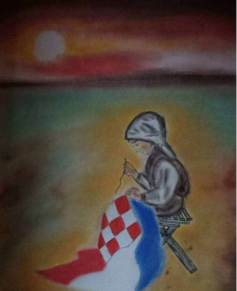 SB Online | Ruže za Vukovar i djevojčica koja veze Hrvatsku zastavu