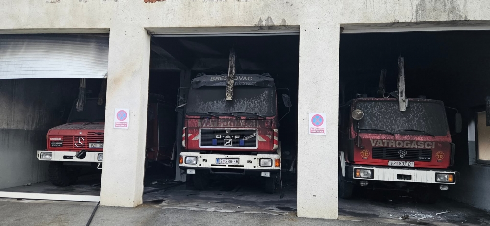 Potrebna je pomoć za obnovu: Požar teško oštetio garažni prostor DVD-a Brestovac