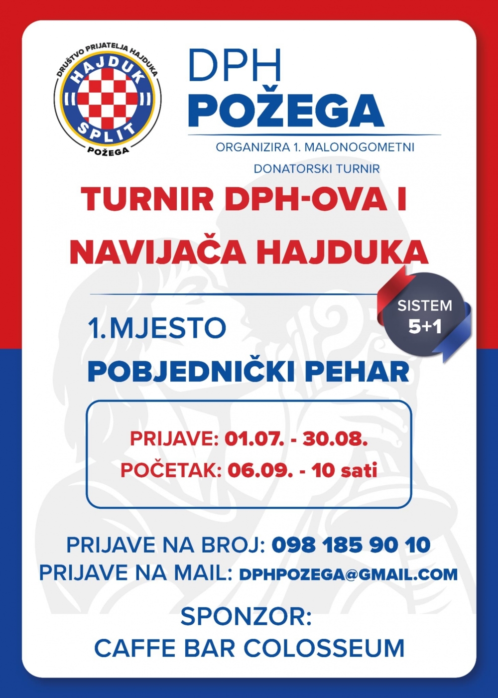 Veliki događaj za sve hajdukovce: DPH Požega organizira u rujnu malonogometni donatorski turnir