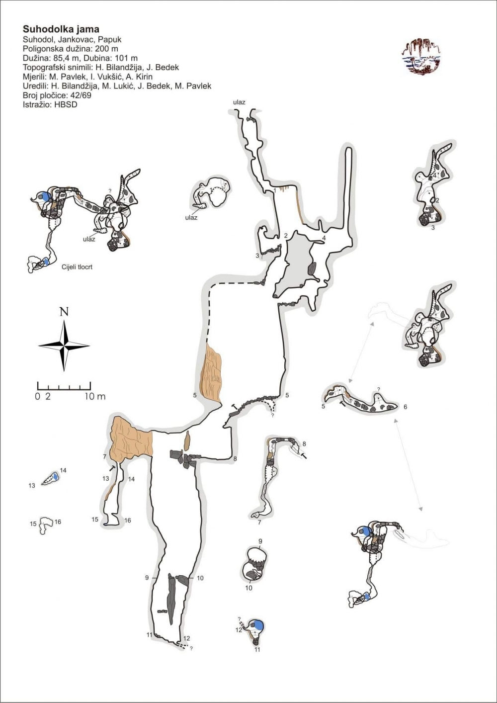 Speleo vježba HGSS Stanice Požega na Papuku