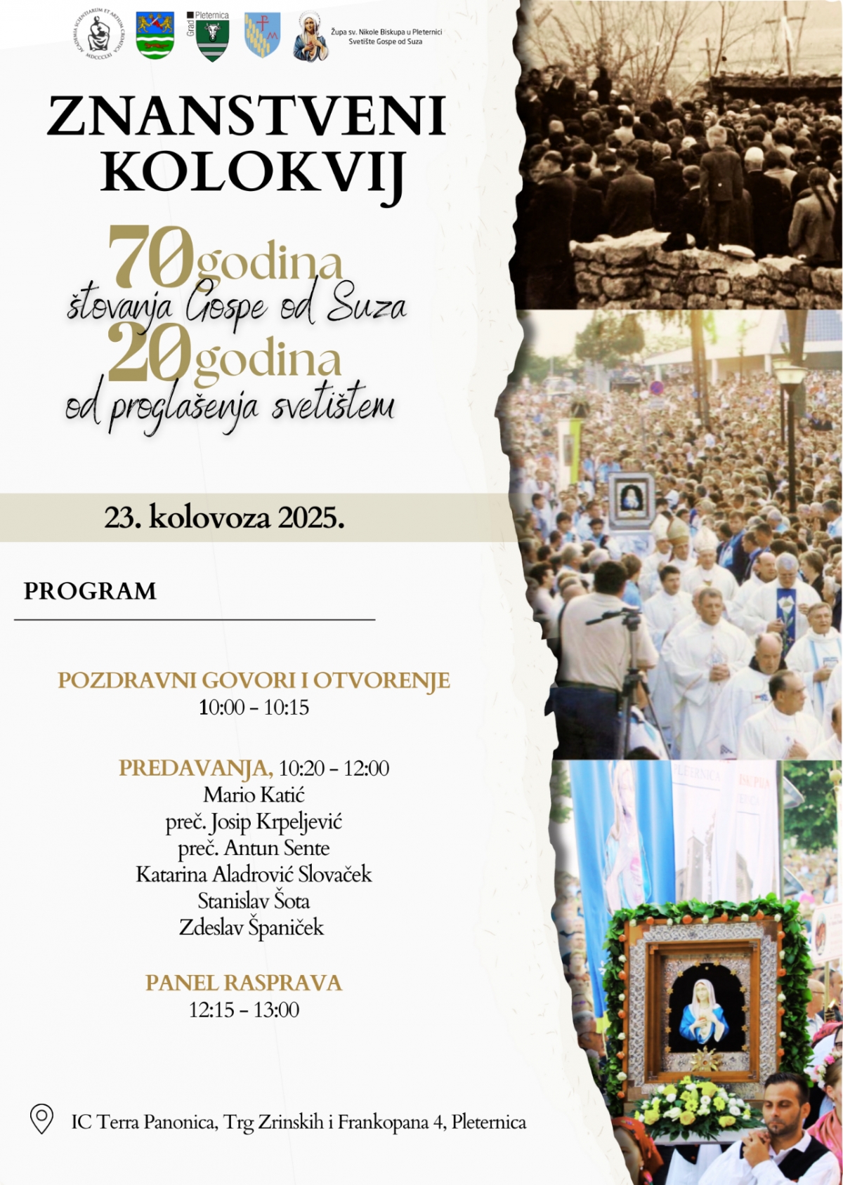 Dvostruki jubilej pleterničkog svetišta: „70 godina štovanja Gospe od Suza i 20 godina od proglašenja svetištem“