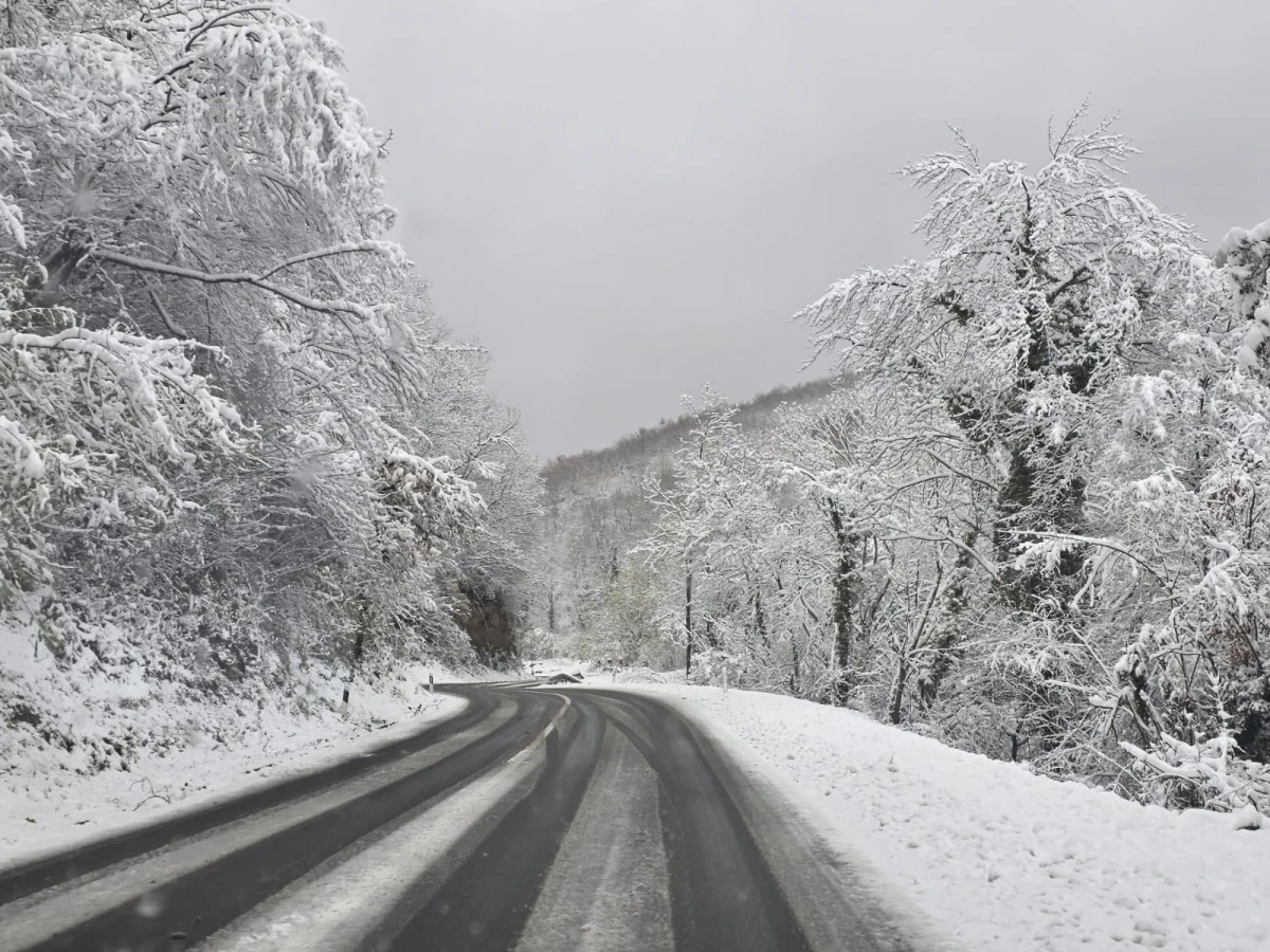 (FOTO) Prometovanje otežano preko Krndije: Zimska služba na terenu, vozačima upućen apel za oprez
