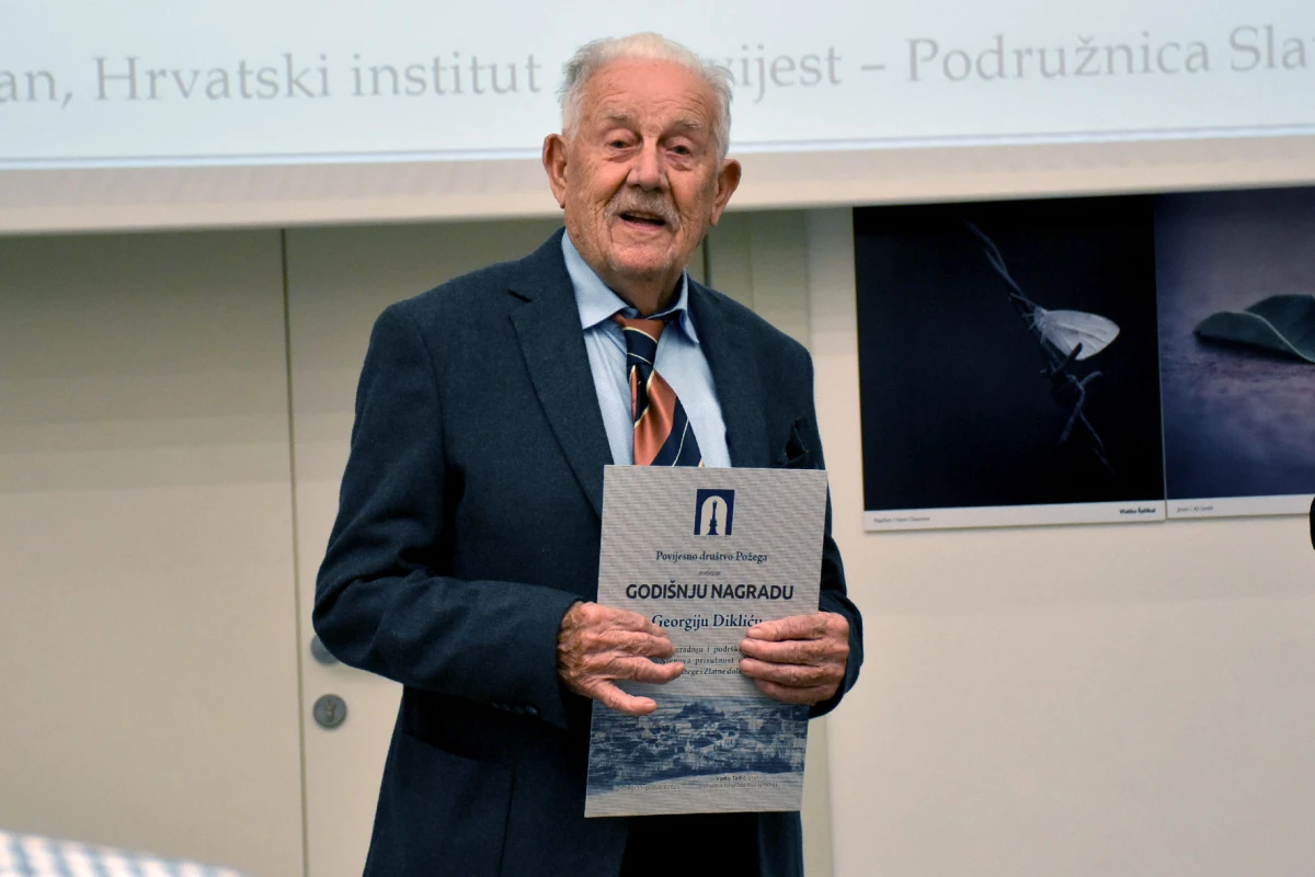 Svečana godišnja skupština Povijesnoga društva Požega: Georgije Diklić primio je Godišnju nagradu