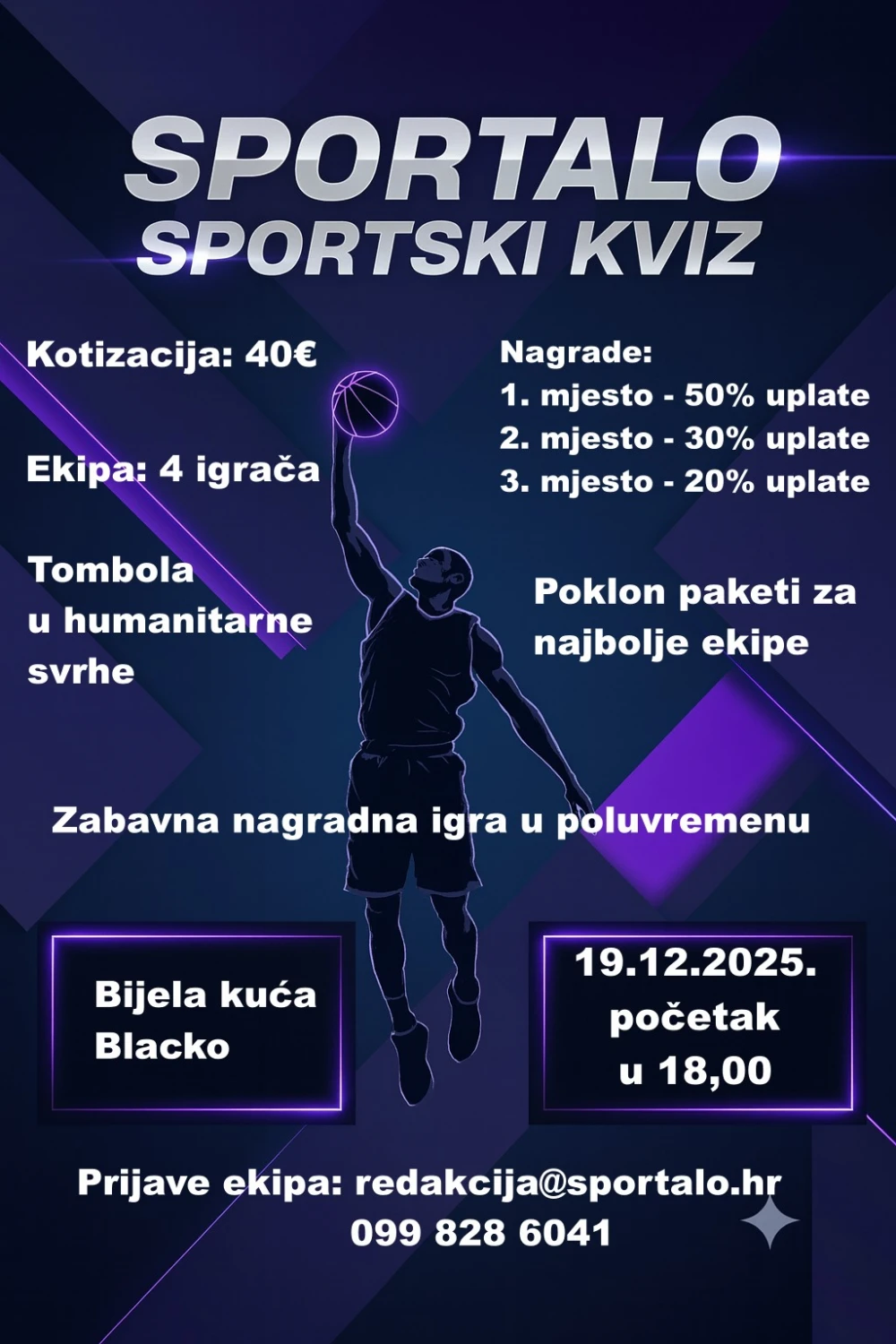 Za deset godina Sportala veliki Sportski kviz – pridružite se!