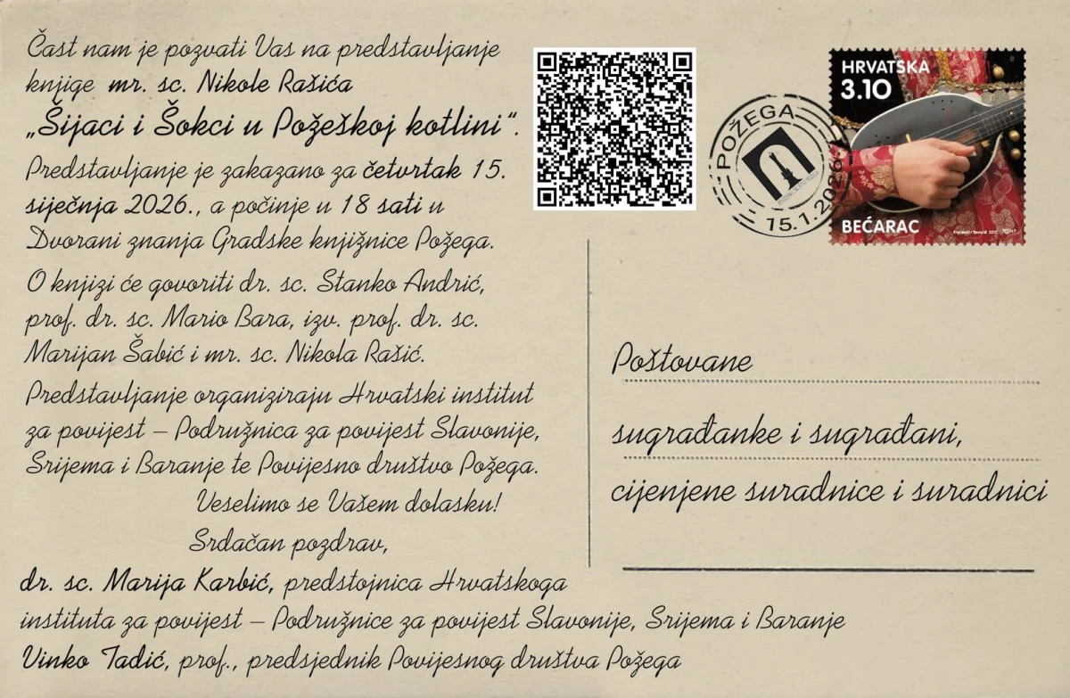 Požega domaćin predstavljanja knjige o Šijacima i Šokcima