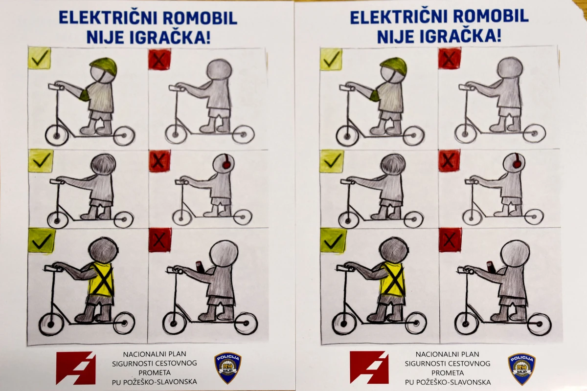 Učenici kao promotori sigurnosti: nagrađeni najbolji radovi o pravilnoj vožnji električnih romobila
