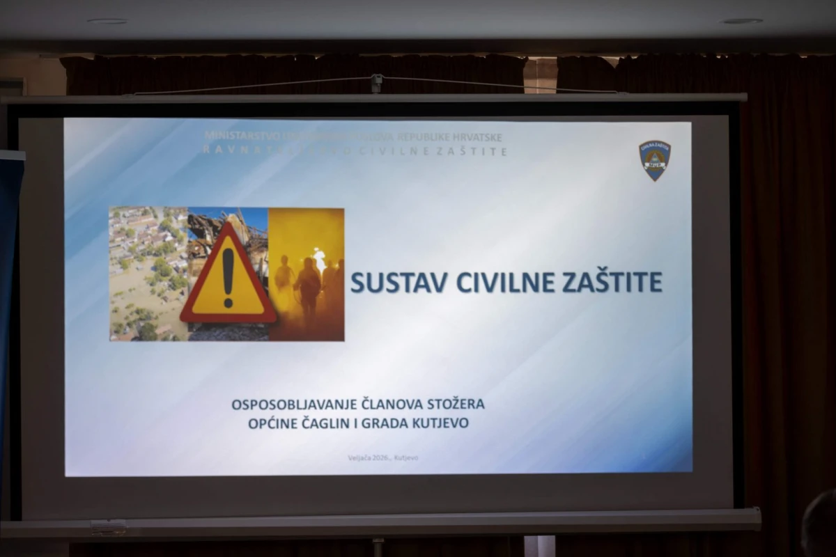 Održano osposobljavanje članova stožera civilne zaštite Grada Kutjeva i općine Čaglin