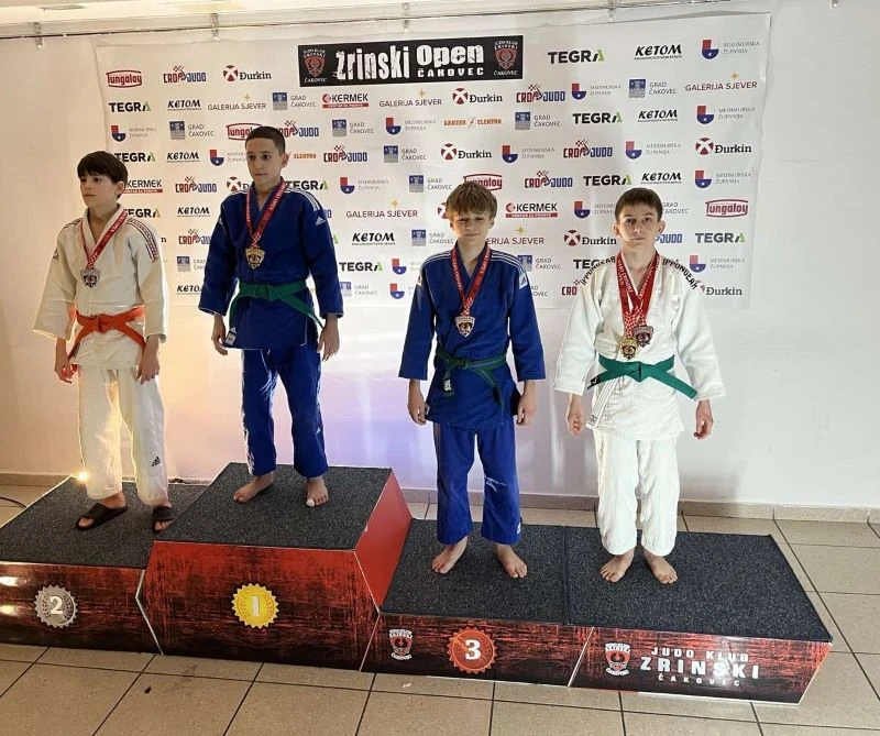 JUDO KLUB „SLAVONAC“: Sjajan nastup čaglinskih judaša na natjecanju Zrinski Open