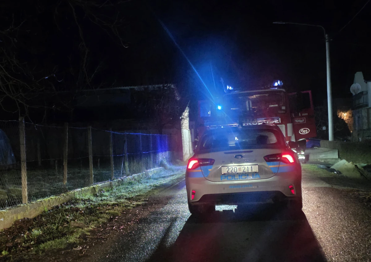 Jakšički vatrogasci u noćnoj intervenciji spriječili širenje požara na obiteljske kuće