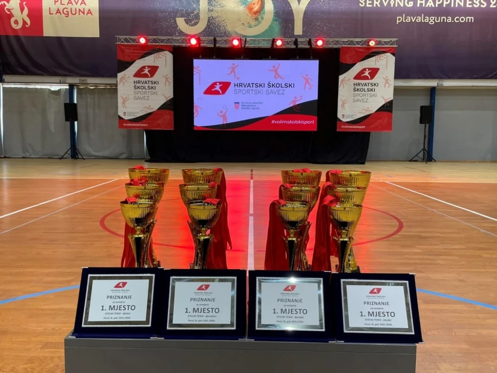 Državni prvaci su stolnotenisači škole Dobriše Cesarić