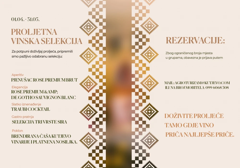 TRAVANJ U RESTORANU VINKOMIR – MJESEC VINA, OKUSA I DRUŽENJA