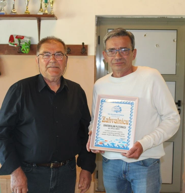 VRIJEDNI JUBILEJ: Športsko ribolovno društvo „Orljava“ obilježilo 70. obljetnicu osnutka i rada