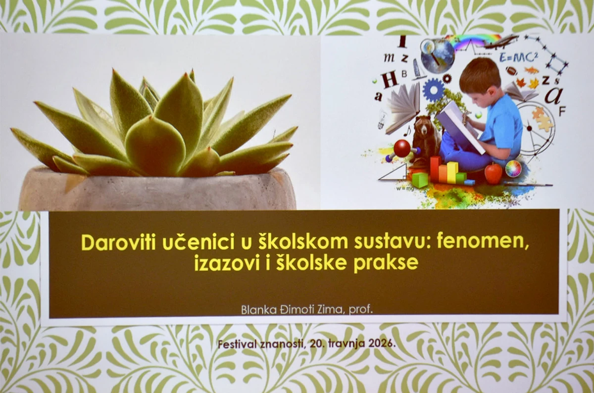 Festival znanosti započeo je predavanjem Blanke Đimoti Zima o radu s darovitim učenicima