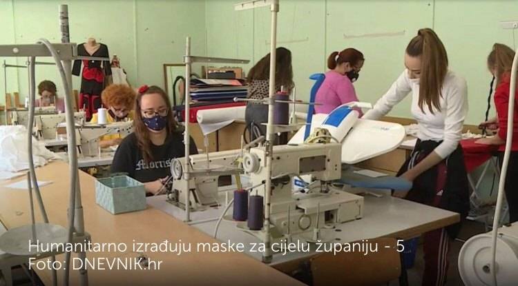 SB Online | Učenici i nastavnici kroje maske za cijelu Brodsko-posavsku županiju: ʺSašiju šest stotina maski na danʺ